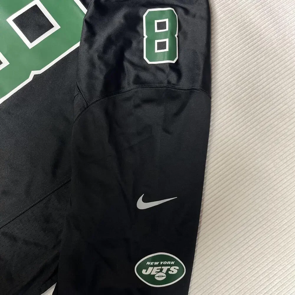 New York Jets Jersey Mens 3XL Black NFL Football Nike Aaron Rodgers 8 On Field